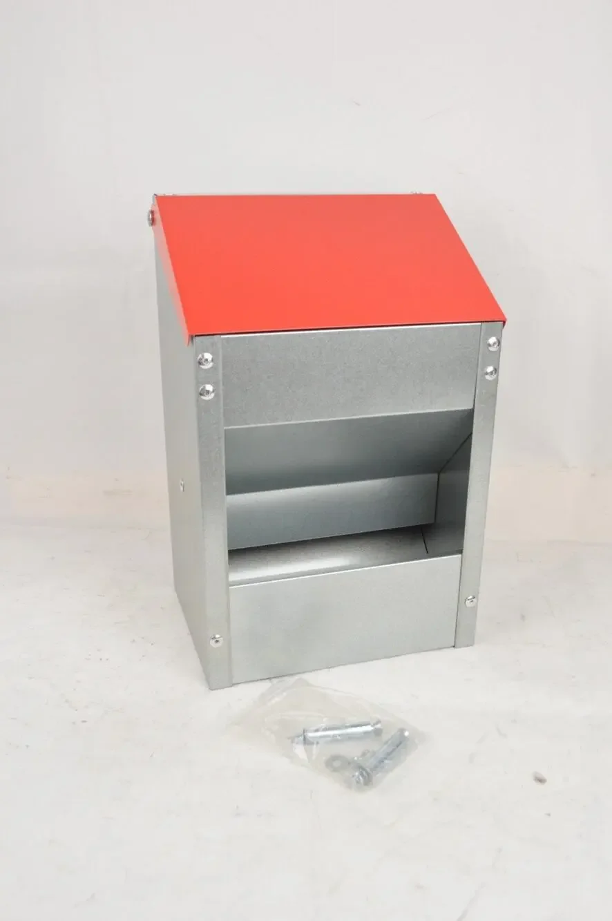 Galvanized Metal Chicken Feeders 10–55lb Coop Feed Dispensers Poultry